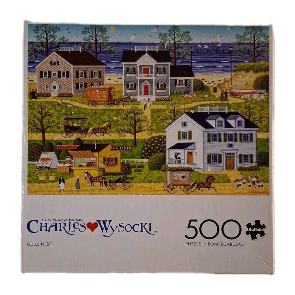 Charles Wysocki Gulls Nest 500 Piece Puzzle Gulls